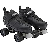Chicago Skates Bullet Speed Roller Skates &ndash; Adjustable Quad Roller Skates Women Men, Durable Skates, Top Performance with Front Stopper, 62mm Urethane Wheels, Low-Cut Ankle Boot, Indoor Outdoor Toys