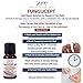 Fungucept Nail Repair Solution for Hands and Feet. Ideal for Discolored, Thickened, and Crumbled Nails. 100% Natural with Oil of Oregano. 0.33 oz. – 10 ml. by Zane Hellas