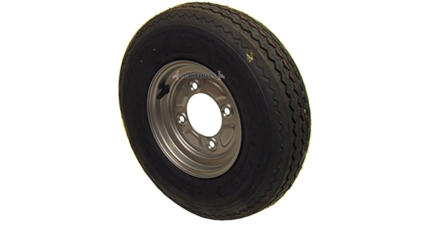 AB Tools Rueda y neumático para Remolque Erde, Daxara 400x8 115mm PCD TRSP03