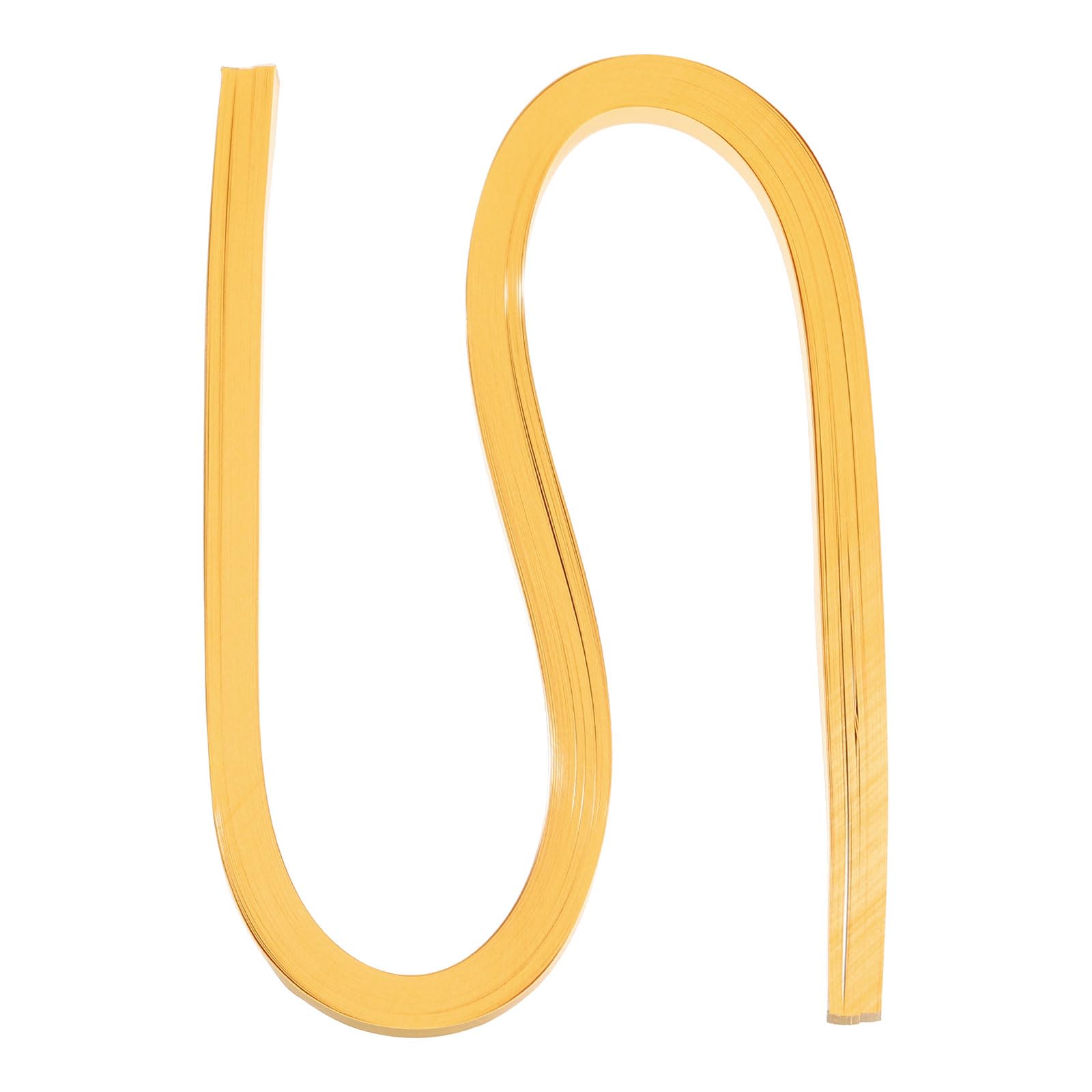 PATIKIL 60pcs Metallic Quilling Strips Paper 1cm x 54cm Origami Paper Quilling Kits for Adults Beginner Art DIY Craft Christmas, Gold Yellow