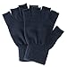 Simplicity Men/Women Half Gloves Solid Color Knitted Winter Warm Gloves, Navy, One Size