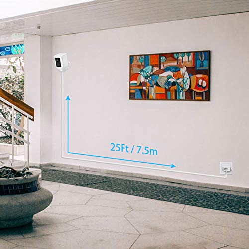 Power Adapter for Ring Spotlight Cam Battery, with 25Ft/7.5m