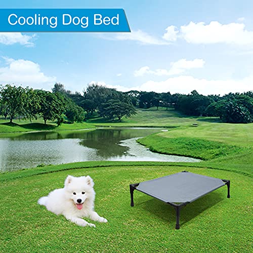 Outdoor Elevated Dog Bed Cooling Raised Pet Bed with NoSlip Feet