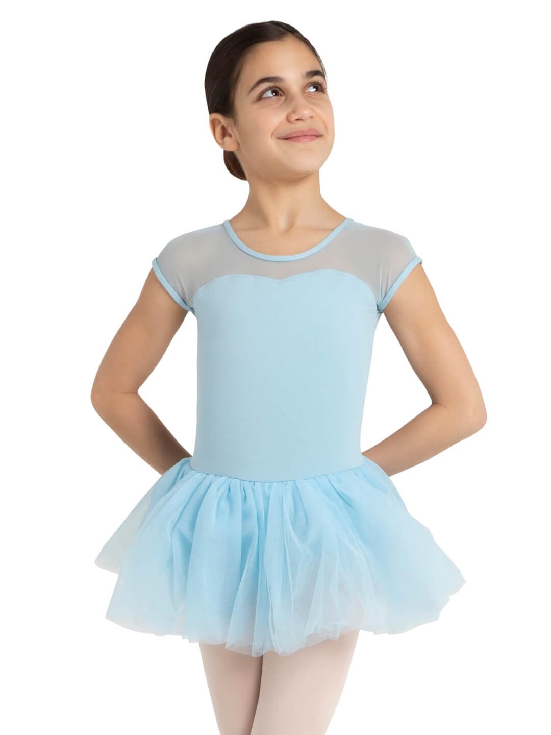 Capezio Women 11394C Keyhole Tutu Dress - Light Blue, Large