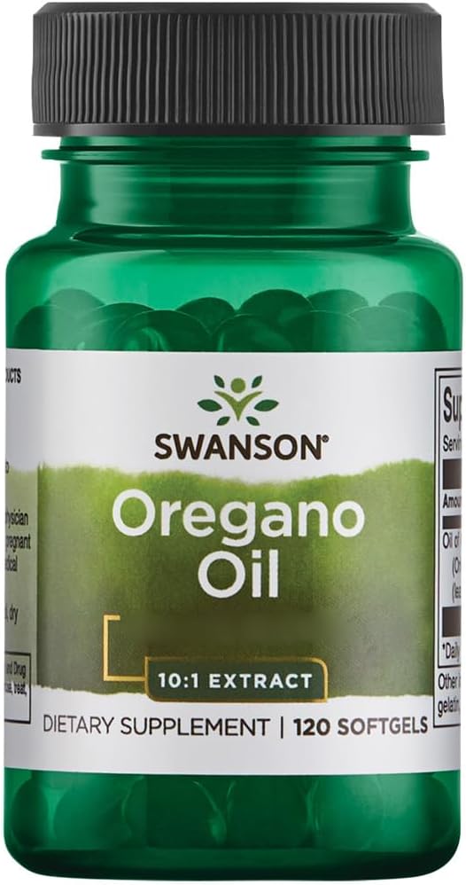 Swanson Oregano Oil 150 mg 120 Softgels High Strength Gluten Free Soy Free Non