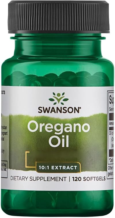 Swanson Oregano Oil 150 mg 120 Softgels High Strength Gluten Free Soy Free Non