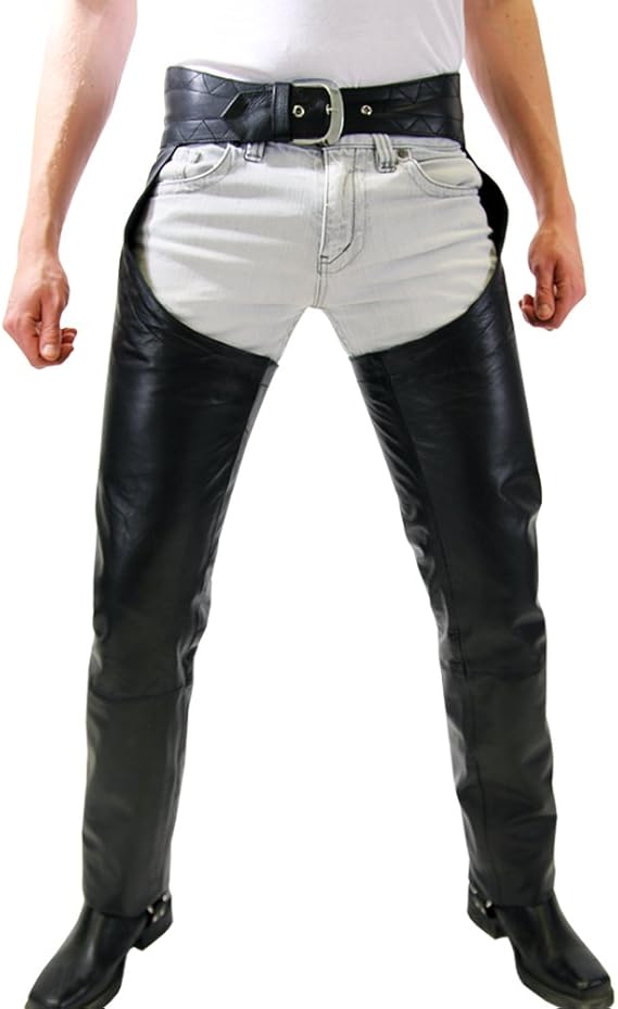 Bockle 1991 Chaps Men Leather Chaps Pants Trousers at Amazon Men’s