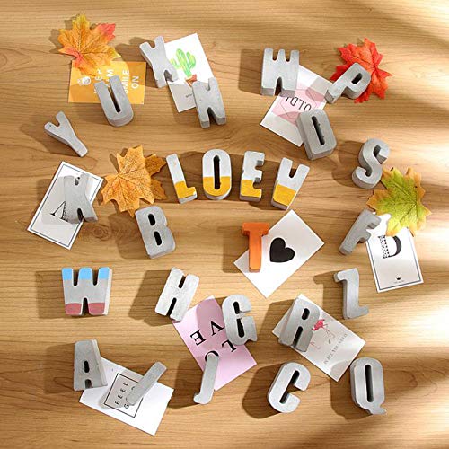 Concrete Decorative Molds Plaster Number Silicone Mold Concrete Capital Letter Mould
