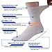 Facool Diabetic Socks for Men Women, Merino Wool Non-Binding Top Crew Socks with Cushion Sole, Seamless Toe 3 Pairs