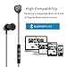 Coolcat Bluetooth Headphones V4.1 Wireless Neckband Stereo Noise Cancelling Earbuds Bluetooth Headset with Mic for iphone and Samsung Cell phone (Spacy Grey)