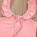 FEITONG Toddler Baby Girls Outfit Clothes Lace Romper Jumpsuit+ Floral Short Pants (6-12 Months, Pink)