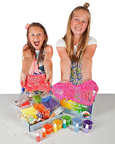 Original Stationery Slime Supplies Stuff [Rainbow Kit add ins] Making Slime for Girls and Boys. Kit Supplies Floam and Fishbowl Beads, Flake Glitter, Pigment, Sequins. No Glue or Activator Included. - Thumbnail 5