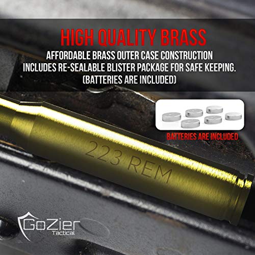 223 Laser Bore Sight Red Dot inChamber Cartridge .223 REM / 5.56 Red