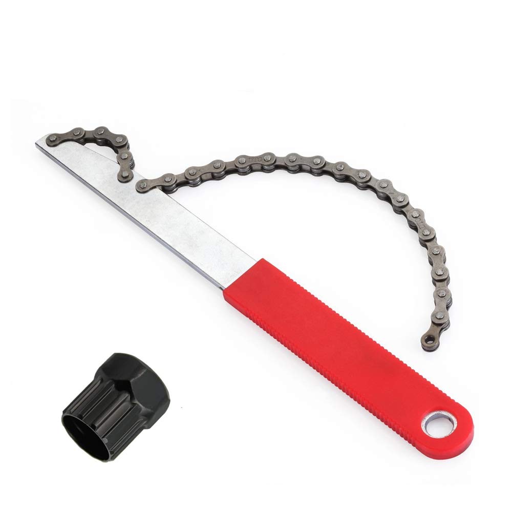 TAORANJU Bike Cycle Maintenance Repair Tool, Bike Chain Wheel Cassette Removal Tool with Chain Whip