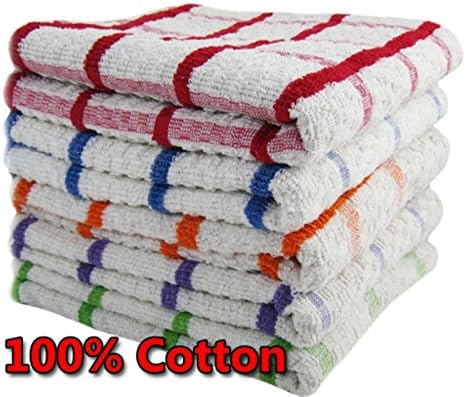 Supreme Quality 100% Cotton Heavy Duty Terry XL Jumbo T-Towels by Huggable, 10 PACK