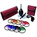 XCSOURCE 58mm 9pcs Graduated Color Filter Kit Orange Blue Grey Red Green Purple Pink Yellow Brown For Canon EOS 650D 50D 40D 400D 450D Rebel T1i T2i T3i 600D 550D LF498