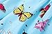 SMILING PINKER Little Girls Dress Butterfly Swing Party Summer Cotton Dresses For Baby Toddler