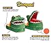 Stompeez Animated Dinosaur T-Rex Plush Slippers - Ultra Soft and Fuzzy - Mouth Opens and Closes as You Walk