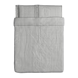 IKEA Nyponros Duvet Cover and Pillowcase, Gray, Full/Queen (Double/Queen)