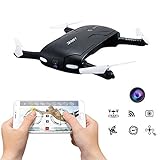 JJRC H37 Foldable Pocket Selfie Drone Quadcopter, GEEDIAR 2.4G 4CH Elfie Mini Wifi FPV RC Quadcopter with High Hold Mode 0.3MP Selfie Camera
