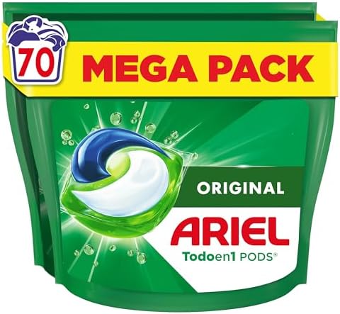 PODs Todo en 1, Detergente Líquido En Cápsulas Original Cápsulas, 70 Lavados