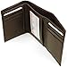 Alpine Swiss Men's Genuine Leather Trifold Wallet Dark Brown