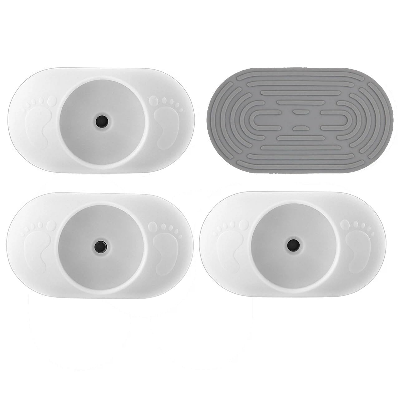 Baby Gate Wall Protector 4 Pack, Pressure Mounted Wall Guard for Stair & Dog Gates, No Screw Needed, Pet Safety Gate Wall Protection