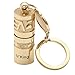 Keychain Flashlight, Mini LED Flashlight Torch with Twisting Control 2pcs Per Pack Power by 3xLR44 Batteries (Included) Golden by U`King