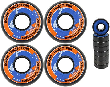 SCRIBE Aggressive Inline Skate Wheels Kirill Galushko 59mm 90a 4 Pack Abec 7