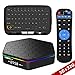 WISEWO Android TV Player Set Top Box HD Video Media Box Amlogic S912 Octa Core CPU 3GB/32GB Smart Box Mini PC Support 4K2K 3D BT 4.0 Dual Band Wifi with Wireless Touchpad Mini Keyboard