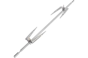 Cabilock Air Fryer Fork Rotating Skewer Rotisserie Stainless Steel Grill Rotisserie Fork Meat Rods Barbecue Rotating Rotisserie Grill System for Bbq Outdoor Forks Roast Grill Spit Rod