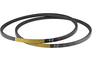 uxcell B42 V-Belts 42" Pitch Length, B-Section Rubber Drive Belt 2pcs