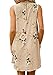 OMBabe Women's Casual Lace Summer Beach Boho Floral Print Mini Dress