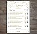 He Said She Said (50 Pack) - Bridal Shower Games - Wedding Shower Games - Wedding Games - Bachelorette Party Games - Gold