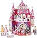 CubicFun 3D Kids Puzzle Princess Doll House with Crystal Gems for Girls and Adult, Valentine's Gifts for her and Kids, Princess Birthday Party