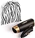 Travel Hair Dryer Dual Voltage Meets UL 859 Standards Compact Folding Handle 1200 Watts Lightweight for Worldwide Use Gym or Home 2 Speed/Heat Settings and Carry Bag (Black & Gold)
