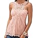 Weixinbuy Women's Polka Dots Print Tops Lace Strap T-Shirt Summer Blouse