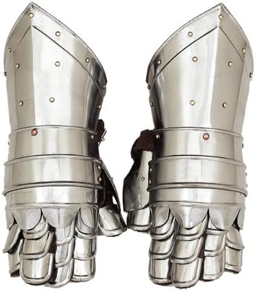 Antique Replica Medieval Knight Metal Gauntlets Rustic Vintage Home Decor Gifts