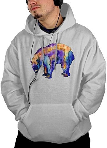 Bear colorful Mens Sweatshirts Pullover Hoodies