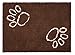 BIRDROCK Home Chenille Dog Doormat - Absorbent Surface to Keep Floors Clean, Non-Skid Bottom for Safety, Ultra-Soft & Durable, Ideal for Pets, Protects Floors from Dirt - 35 x 25, Brown
