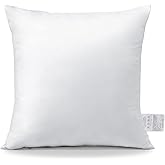 OTOSTAR Throw Pillow Insert, 16 x 16 Square Cushion Inner Soft Fluffy Plump Stuffer Cushion Pad White Decorative Pillow Insert
