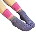 Women's Lady's 4 Pack Multi Color Cotton Crew Socks Multi Color2 One Size