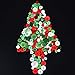 Shappy 120 g Christmas Buttons 2 and 4 Holes Craft Buttons Assorted Sized Sewing Buttons with Plastic Storage Box for Christmas DIY, Red, Green and White