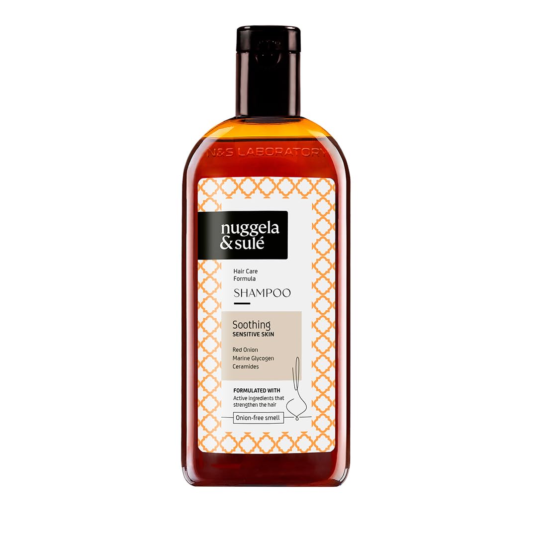 Nuggela & Sulé Soothing Shampoo for Sensitive Skin. With Red Onion Extract and Bio-Ceramidyl. Soothes, Hydrates, and Prevents Scalp Flaking. 1 x 250 ml