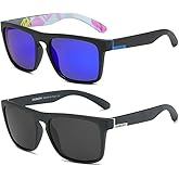 DUBERY Classic Polarized Sunglasses for Men Women Retro 100% UV Protection Driving Sun Glasses D731