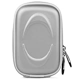 GREY WHITE Eva Matte Point Shoot Slim Digital Camera Case fits Canon PowerShoot A2300 , A2600 , ELPH 110 , 520 , 530 , 510 HS