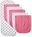 Gerber Baby Girls' 6 Pack Terry Burp Cloths
