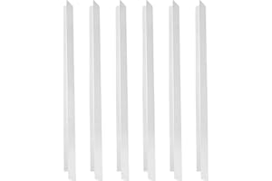 BOXOB 6pcs Stainless Steel Steam Table Dividers, 12.76 Inch Food Divider Bar Metal Adaptor Bars for Restaurant Kitchen Food Service Accessories