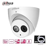 Dahua 6MP HD Security Camera, Mini Dome POE IP Camera IPC-HDW4631C-A,Fixed Lens 2.8mm,IP67,IR 30m Day and Night, H.265 Dome Camera，ONVIF, International Version