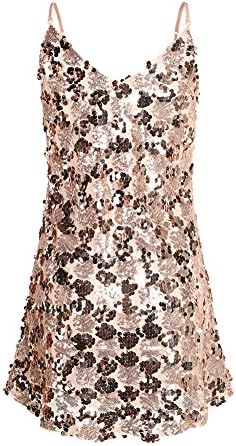 Rainbow fashion sexy gold and silver paillette short skirt (Large, Gold)